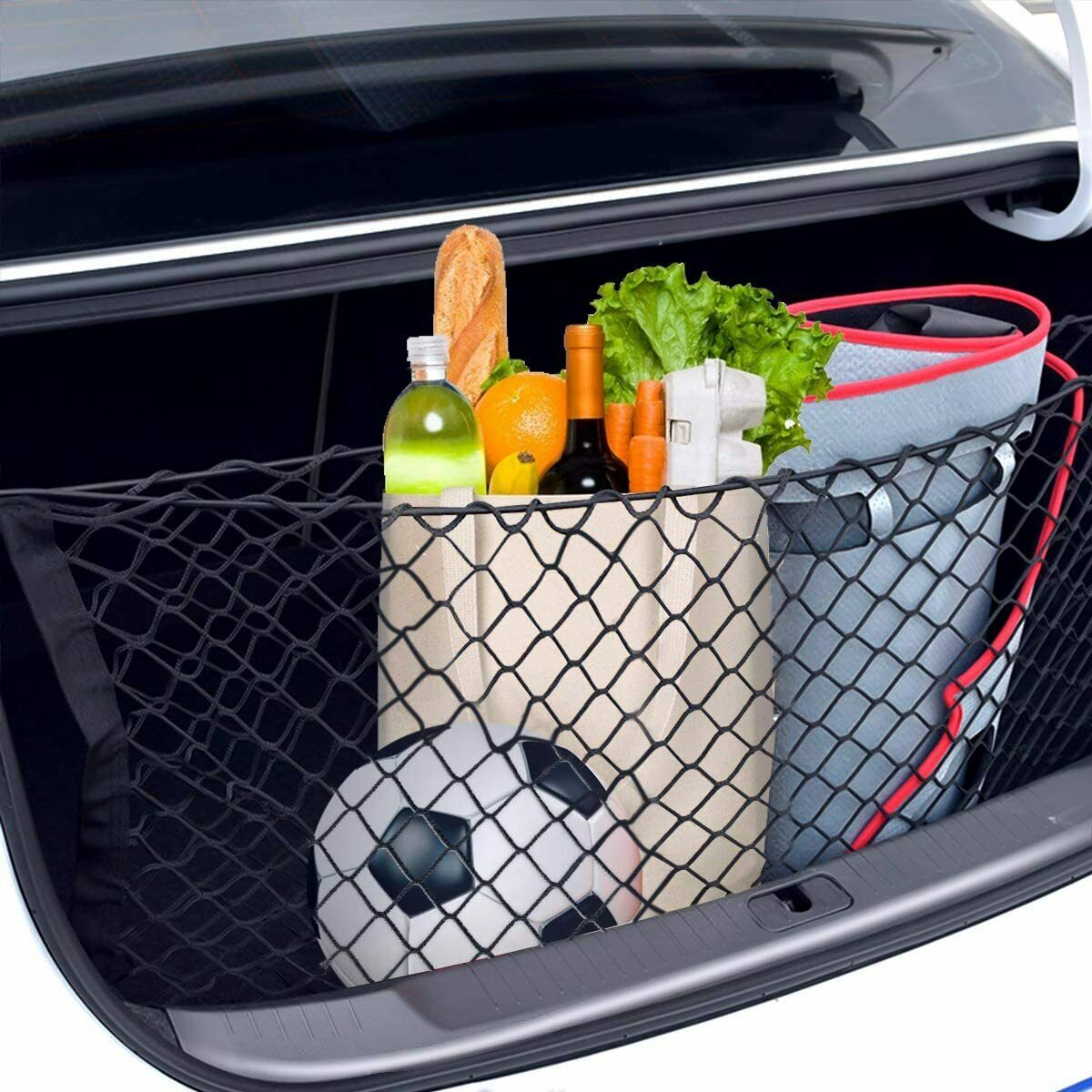 Auto Netztasche Klett Organizer Kofferraumtasche Ablagenetz KFZ PKW Stretch Fach