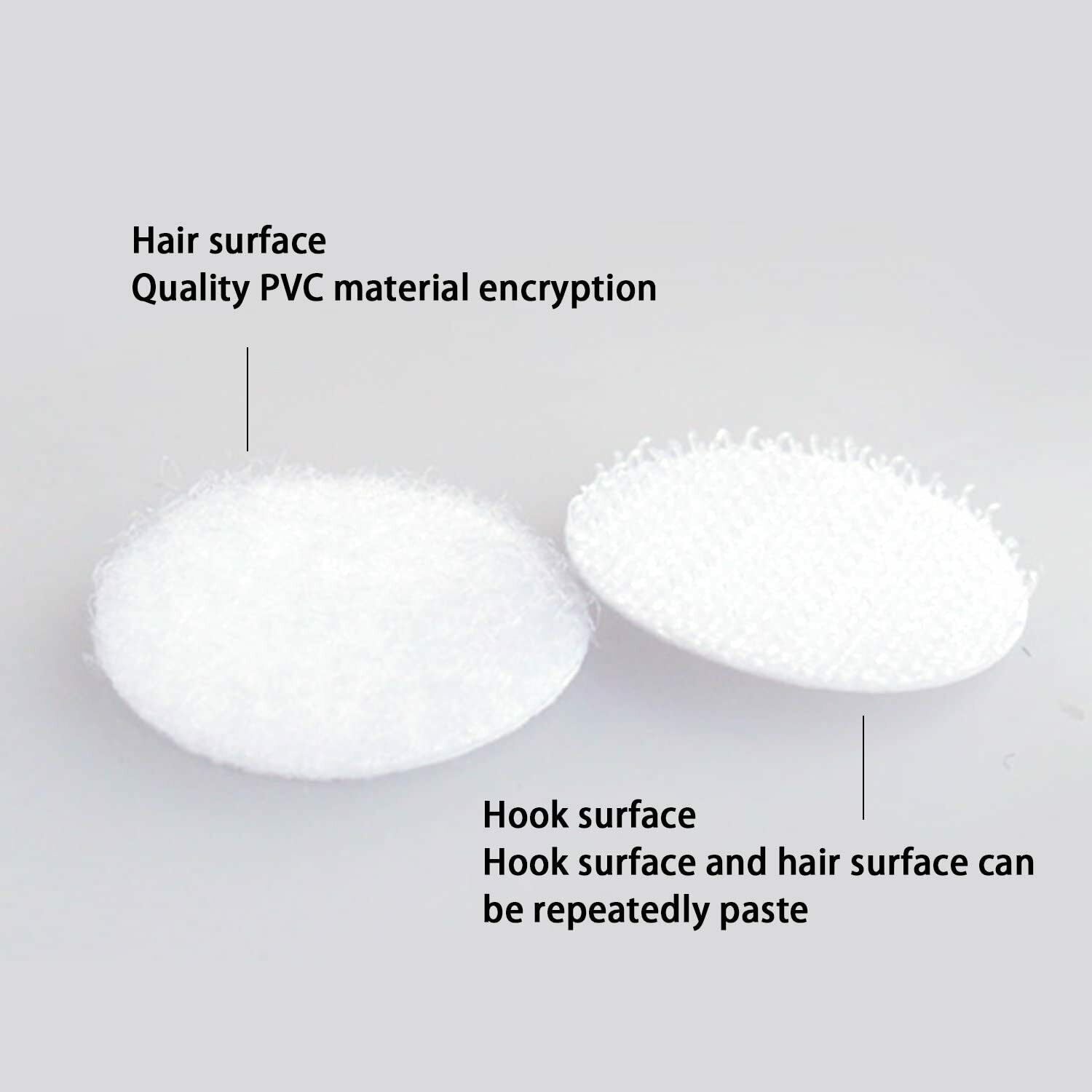 Klett Klebe Punkte, Klettpunkte 900 Stück Klettband Self Adhesive Klebend