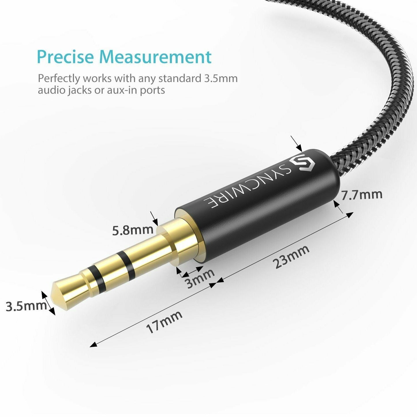 Syncwire Aux Kabel 3.5mm Audio Kabel - 1m Klinkenkabel