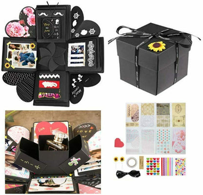 Kreative Überraschung Explosion Box, Explosion Gift Box Faltendes Fotoalbum DIY