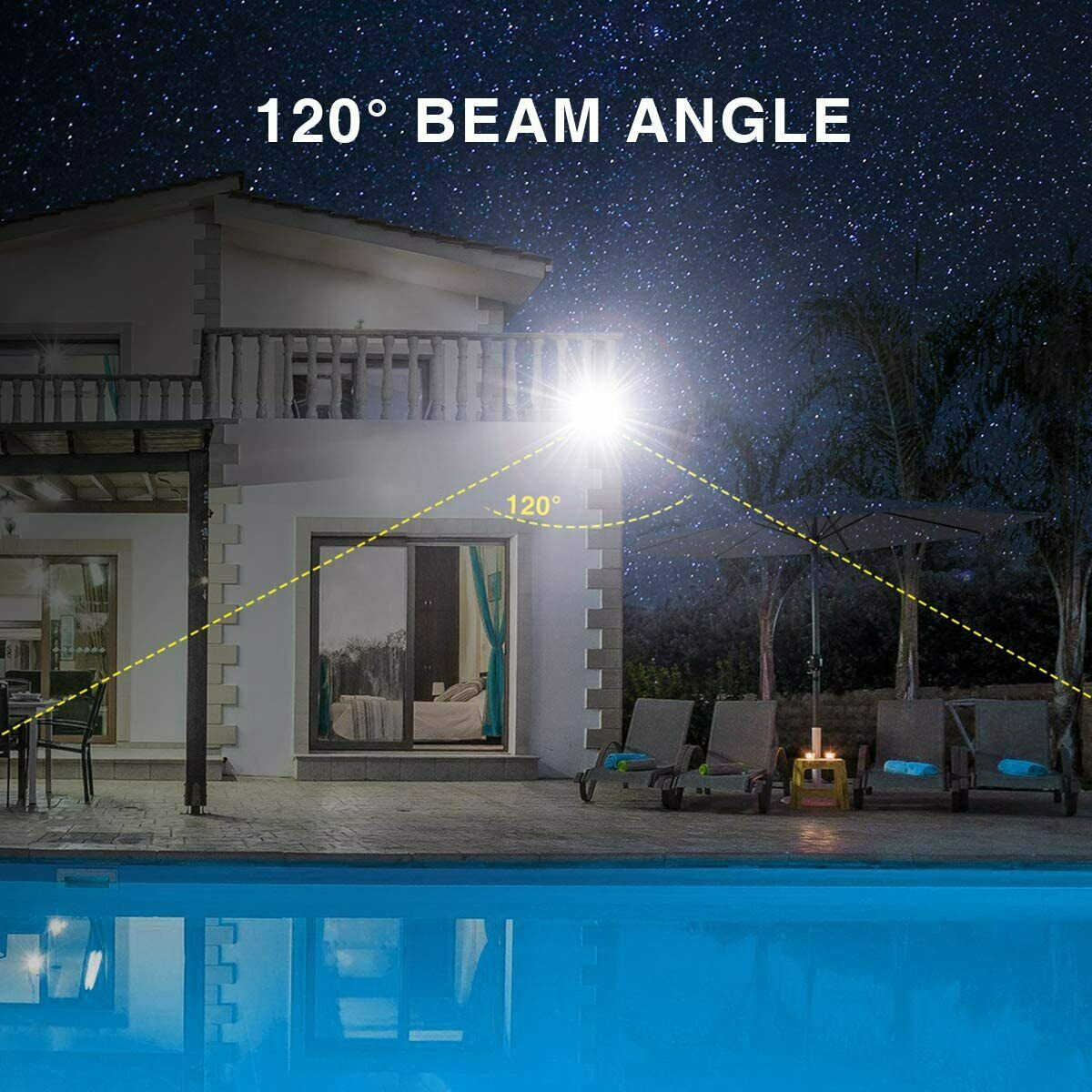 2x 60W LED Strahler Außen Superhell 6000LM LED Fluter Flutlicht 5000K ( A++ )