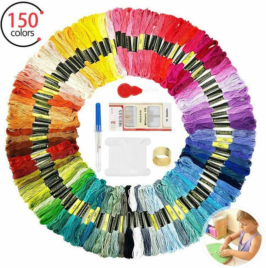 Stickgarn,150 Farben Stickgarn Embroidery Floss Multifarben,Stickgarn Set