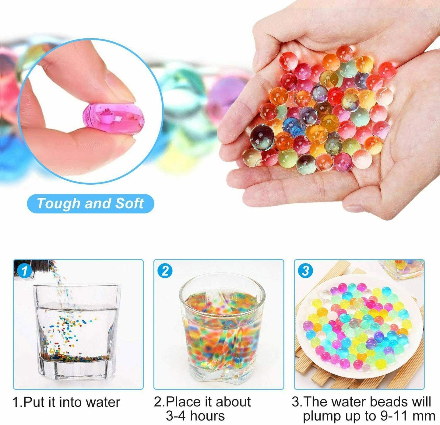 Wasserperlen Gel Perlen Bunte 30000 Wasser Bälle Dekorative Wachs In Wasser