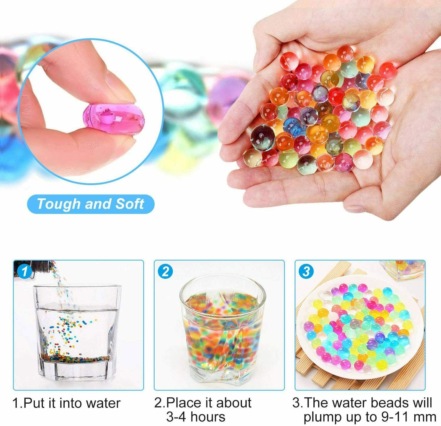 Wasserperlen Gel Perlen Bunte 30000 Wasser Bälle Dekorative Wachs In Wasser