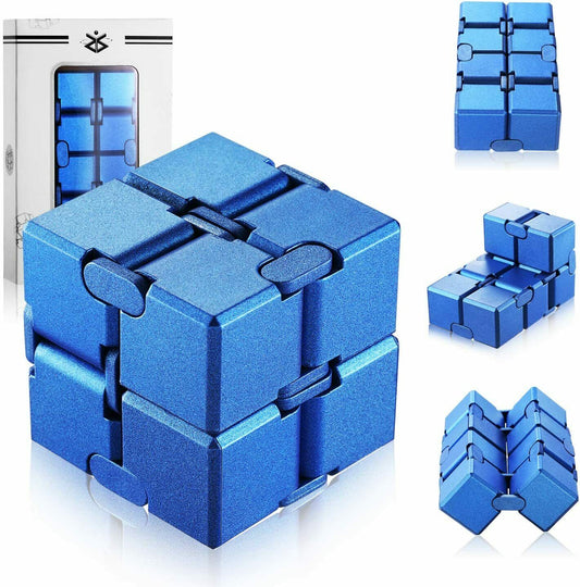 Infinity Cube Unendlicher Würfel Spielzeug Magic Unendlicher Flip Würfel (Blau)