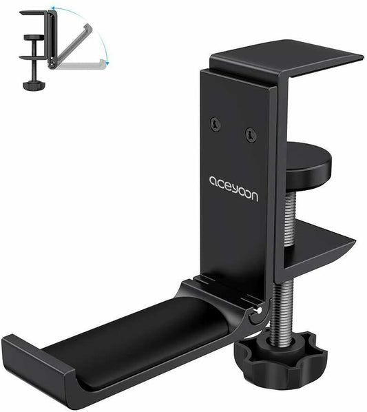 Kopfhörer Ständer, Universal Kopfhörerhalter Aluminium Headset Halterung Schwarz