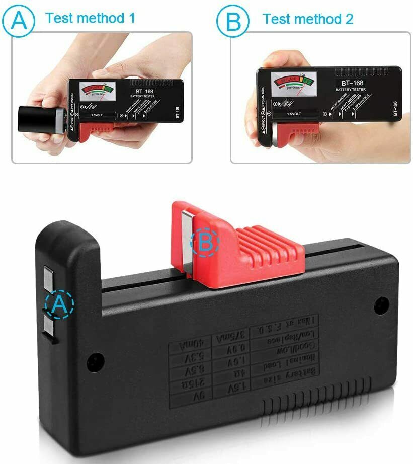 Batterietester, Batterie Testgerät BT-168 Akku Testgerät Universal Batterieprüfe