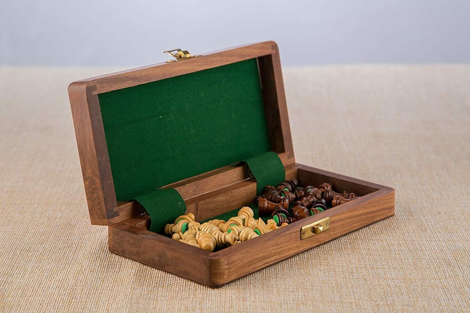 Königliches Schachspiel holz Schachbrett Folding Magnetic Travel holz Chess Set
