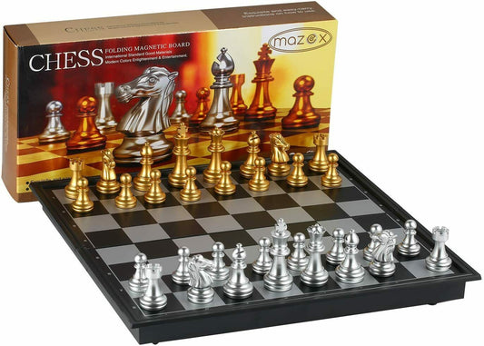 Königliches Schachspiel Schachbrett Chess Folding Magnetic Travel Chess Set