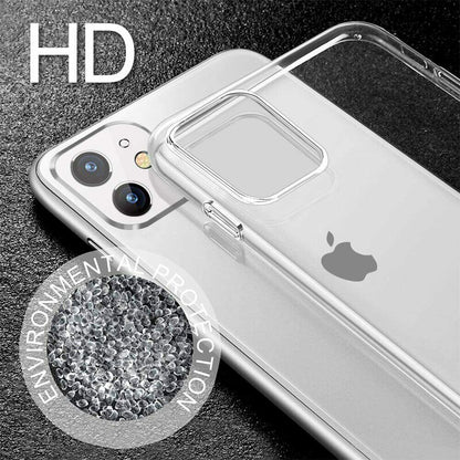iPhone Hülle Durchsichtig Dünn Handyhülle Stoßfest Fallschutz Bumper Case Cover
