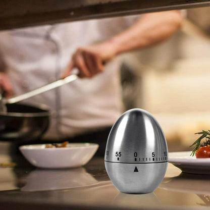 KURZZEITMESSER Ei EDELSTAHL Eieruhr Küchentimer Wecker Küchen-Timer 60 min