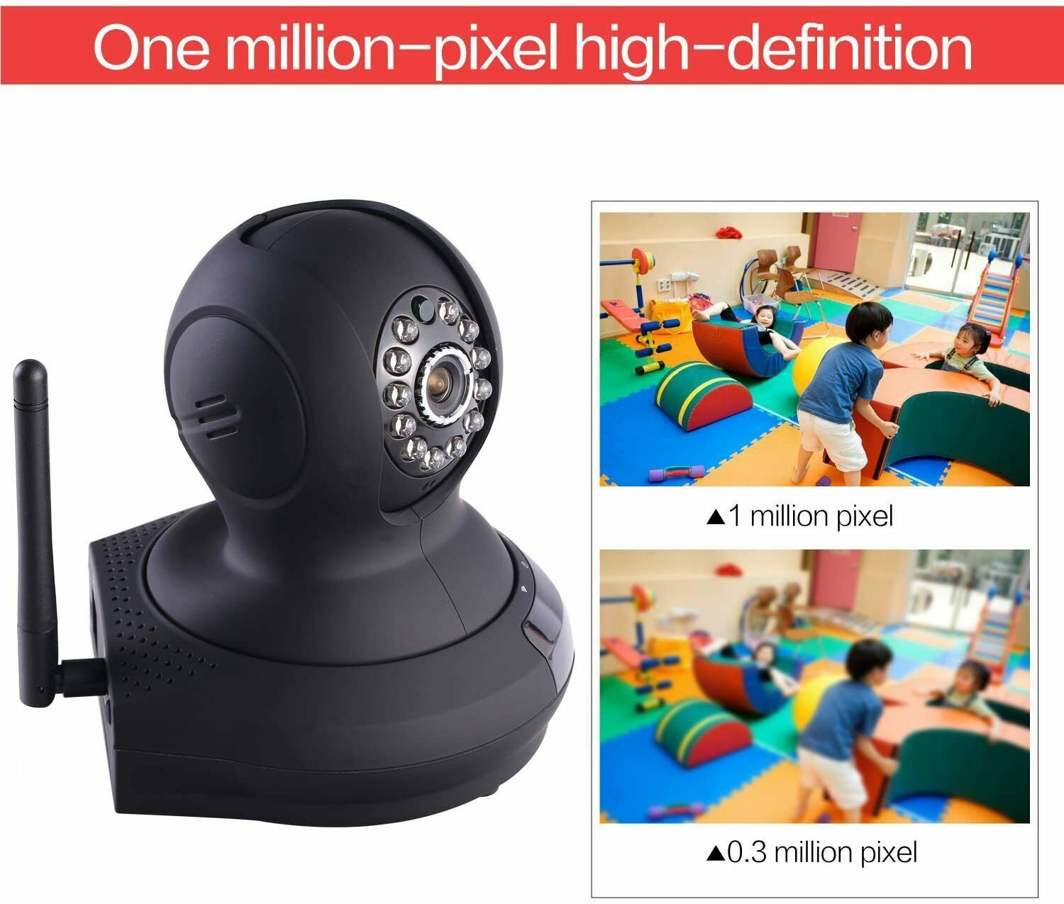 3-Eye Sparkle 1 H.264 Wireless, Wires Pan Surveillance Netzwerk IP Kamera HD