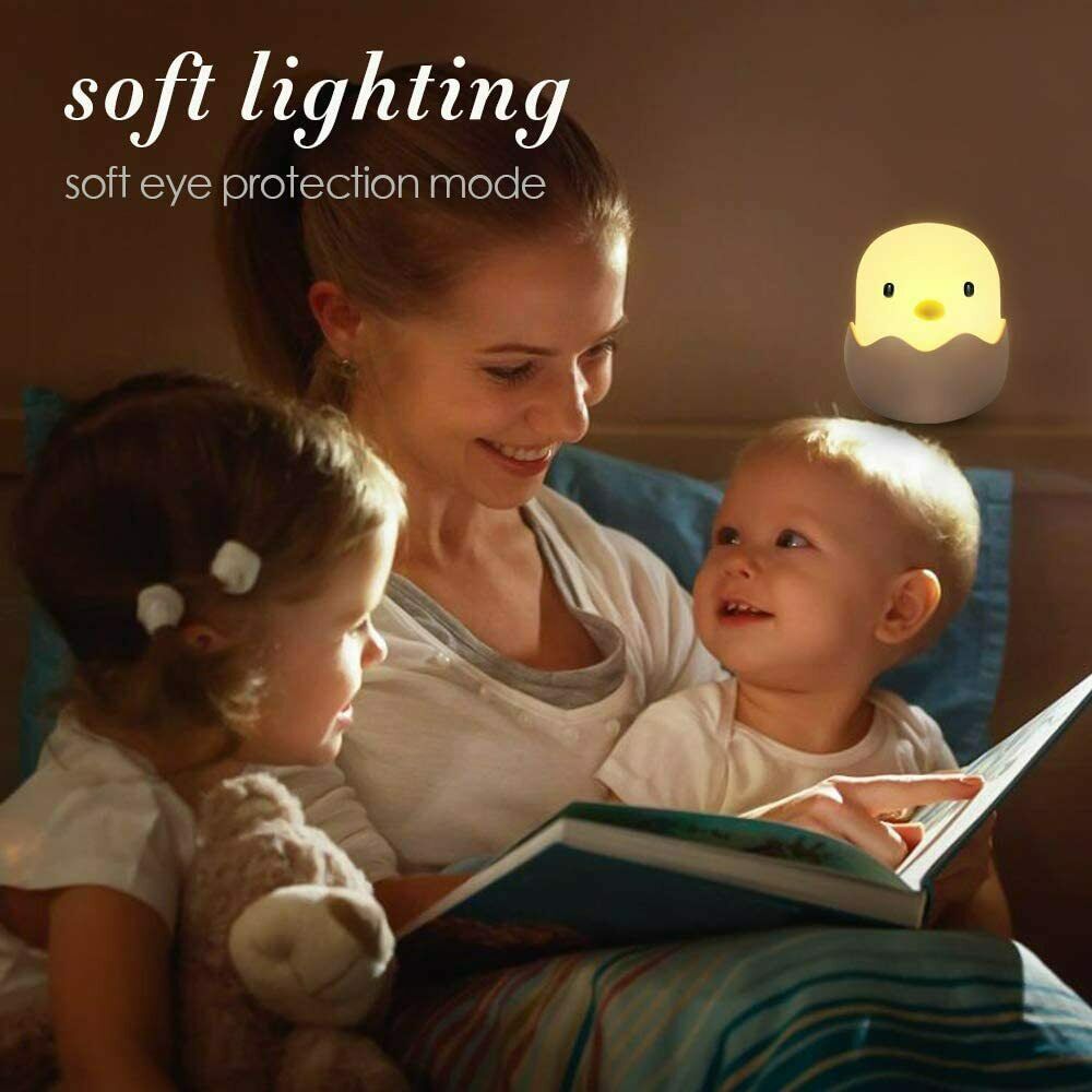 LED Nachtlicht Kinder, Silikon LED Nachtlampe Baby Nachtleuchte mit Touch