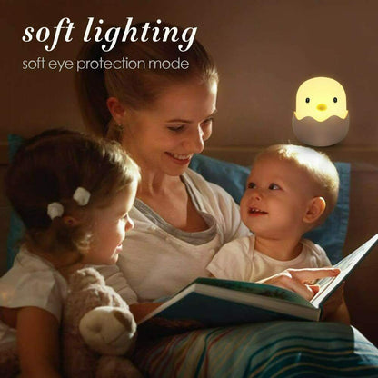 LED Nachtlicht Kinder, Silikon LED Nachtlampe Baby Nachtleuchte mit Touch