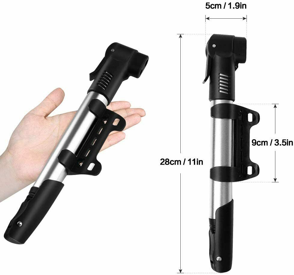 Synmixx Mini Fahrradpumpe Fahrrad Luftpumpe Für Fahrrad Max Druck 120 Psi/8 Bar