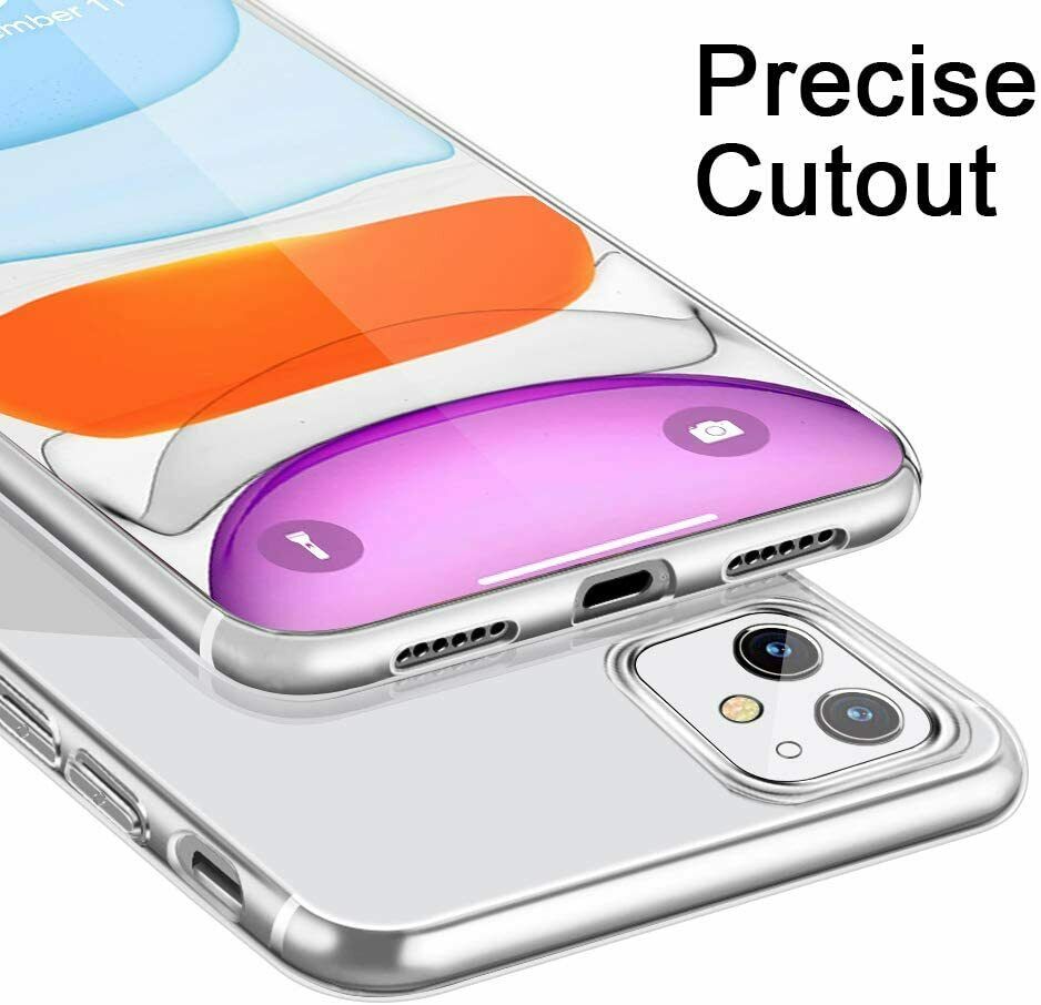 iPhone Hülle Durchsichtig Dünn Handyhülle Stoßfest Fallschutz Bumper Case Cover