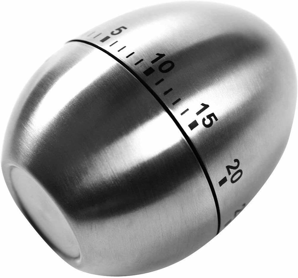 KURZZEITMESSER Ei EDELSTAHL Eieruhr Küchentimer Wecker Küchen-Timer 60 min