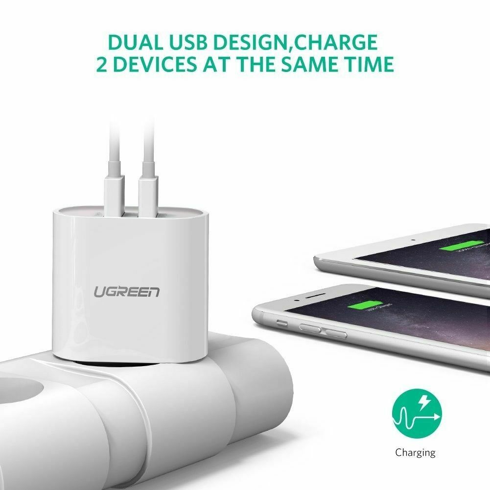 UGREEN USB Ladegerät 2 Ports Netzteil mit Intelligent Technologie