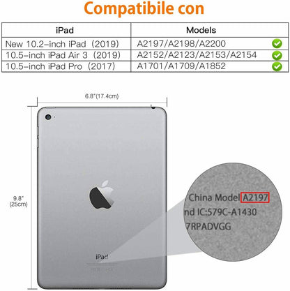 SENGBIRCH Tastatur mit Hülle für iPad 10.2 2019 (7. Generation) / iPad Air 3 201