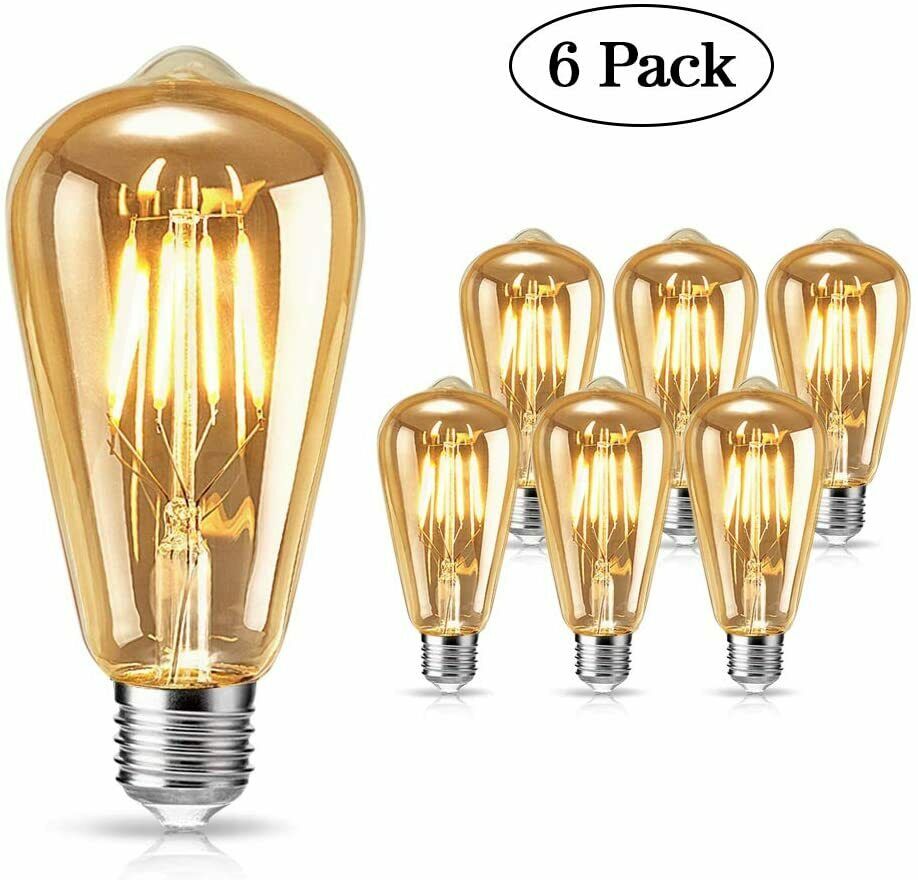 tonitott Edison Vintage Glühbirne, Edison LED Glühbirne E27 4W Warm Licht Vin...