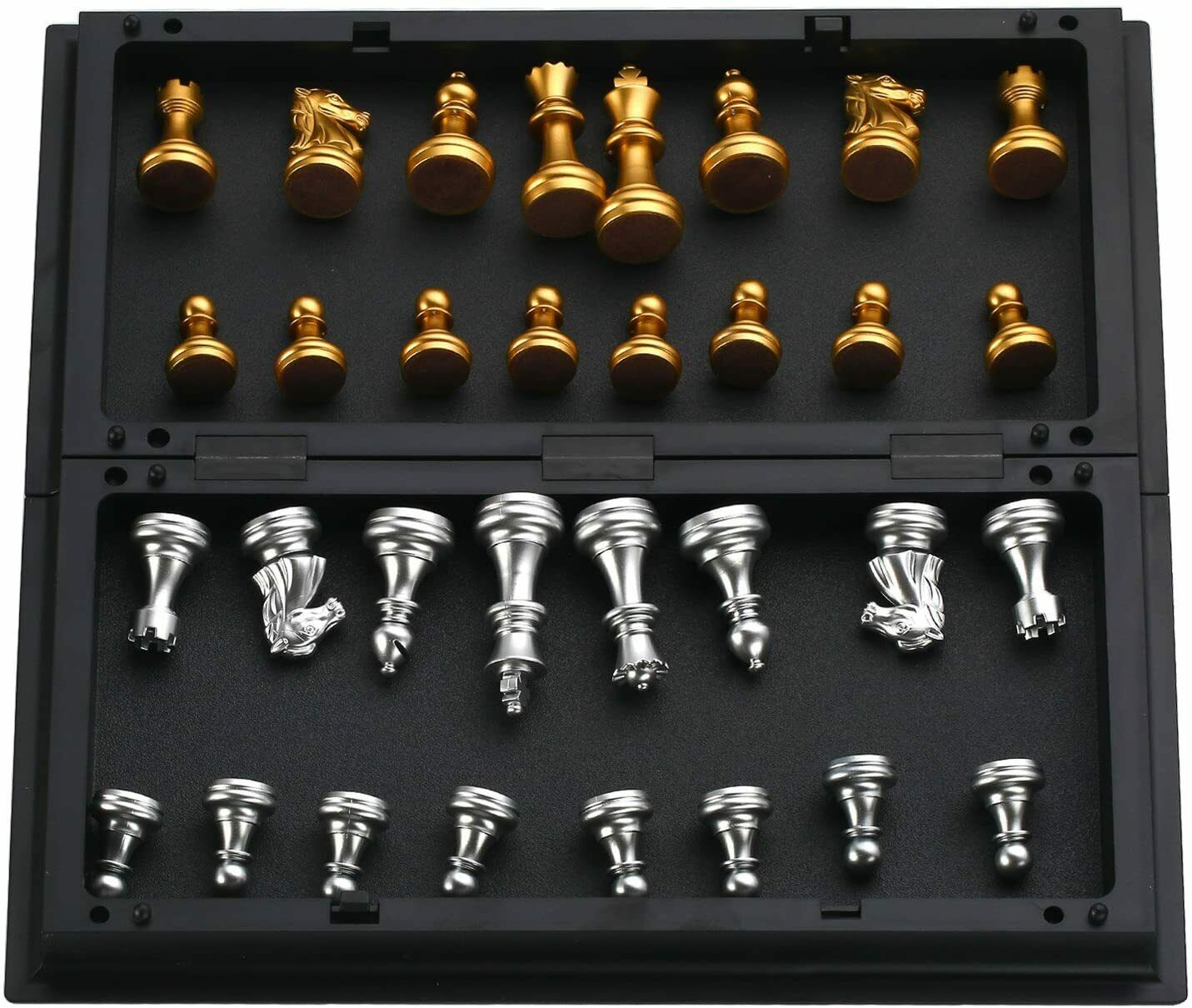 Königliches Schachspiel Schachbrett Chess Folding Magnetic Travel Chess Set