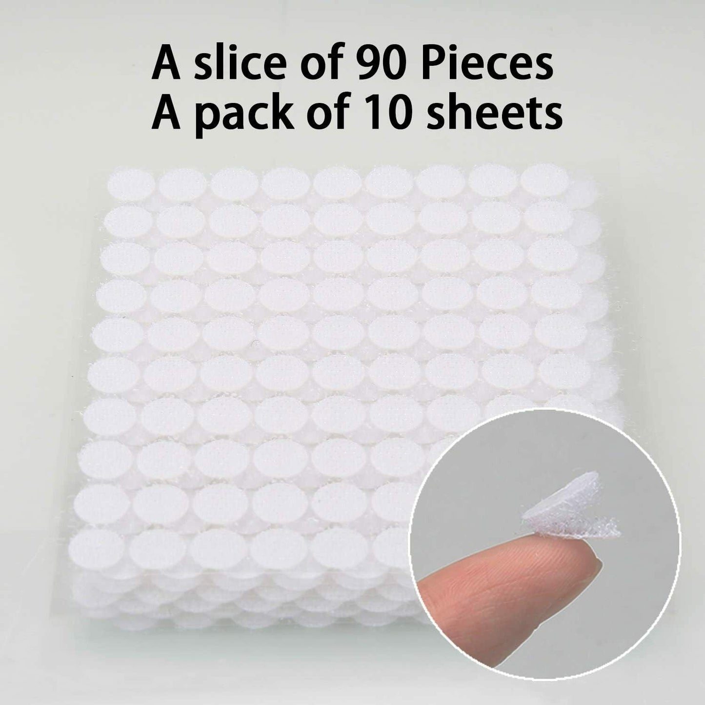 Klett Klebe Punkte, Klettpunkte 900 Stück Klettband Self Adhesive Klebend