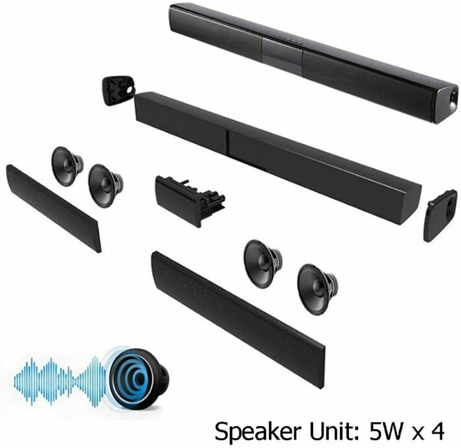 BS-28B Wireless Bluetooth Soundbar Speaker FM Radio 3,5mm AUX TF Lautsprecher