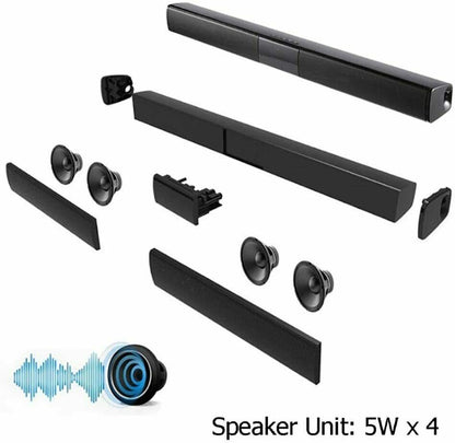 BS-28B Wireless Bluetooth Soundbar Speaker FM Radio 3,5mm AUX TF Lautsprecher