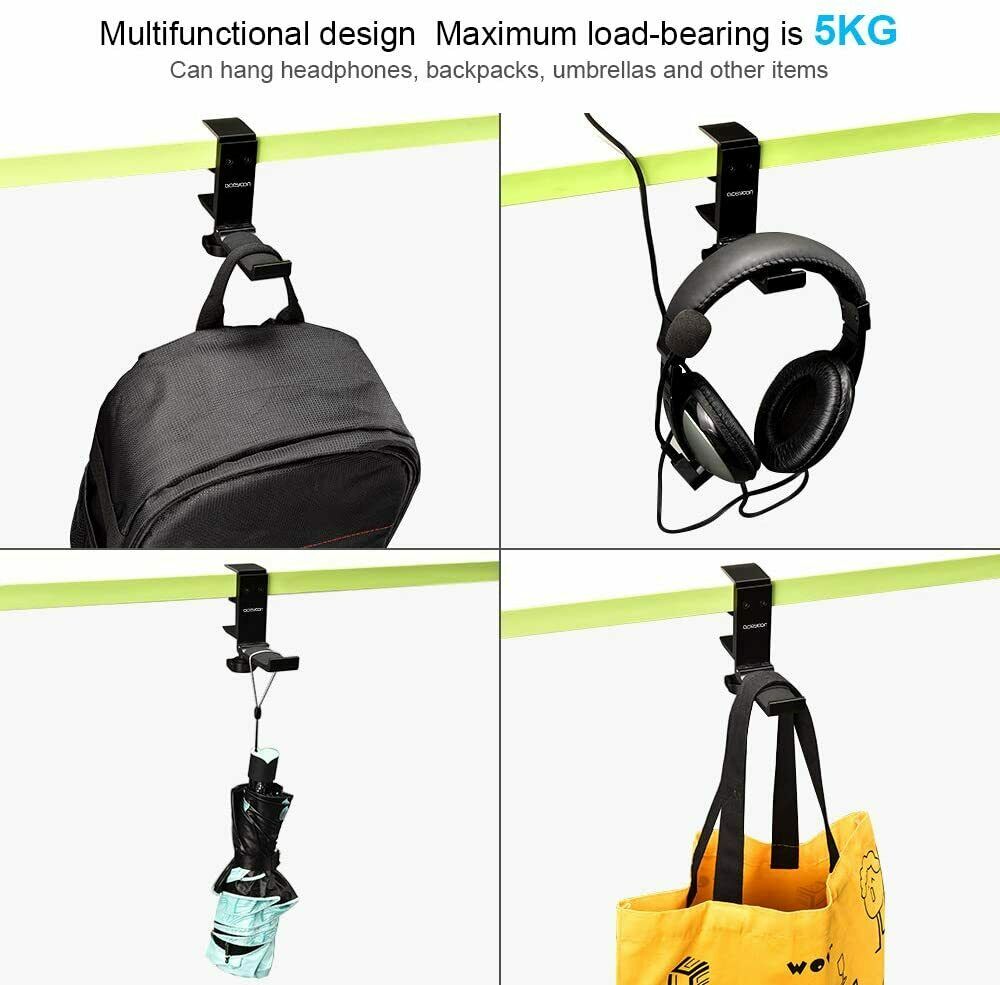 Kopfhörer Ständer, Universal Kopfhörerhalter Aluminium Headset Halterung Schwarz