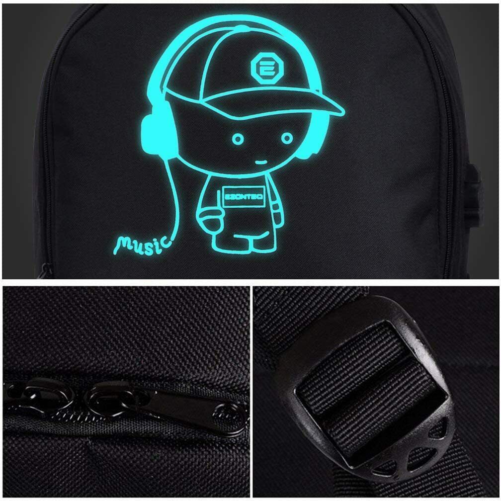 Luminous Schule Rucksack-Horsky Schultasche Anime Oxford Luminous...