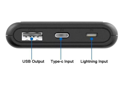 10000mAh Wireless Ladestation Ladegerät + Power Bank Typ C Externe Batterie USB