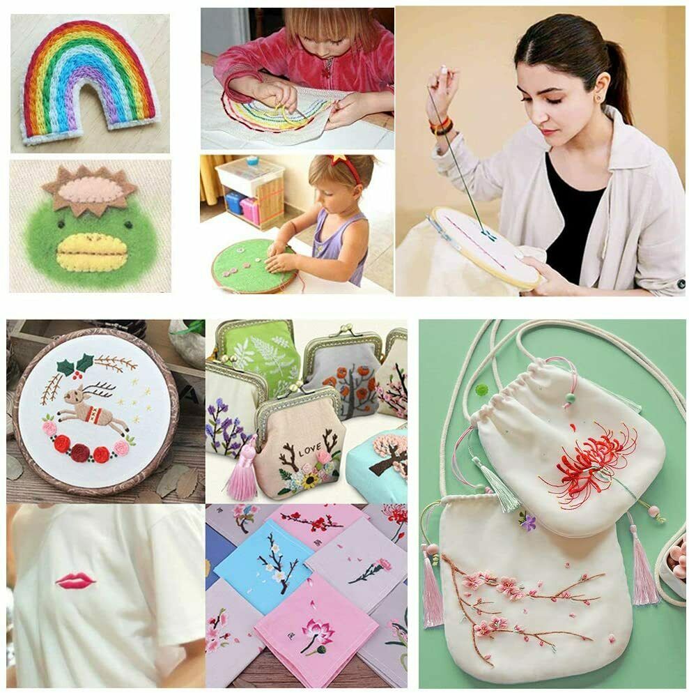 Stickgarn,150 Farben Stickgarn Embroidery Floss Multifarben,Stickgarn Set