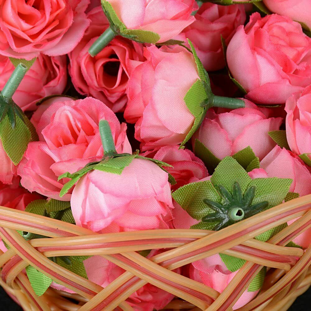 50X Kunstseide Rosen Blüten köpfe.Rosenköpfe Blumen für Hochzeit Haus Dekor