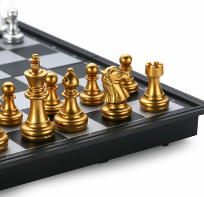Königliches Schachspiel Schachbrett Chess Folding Magnetic Travel Chess Set