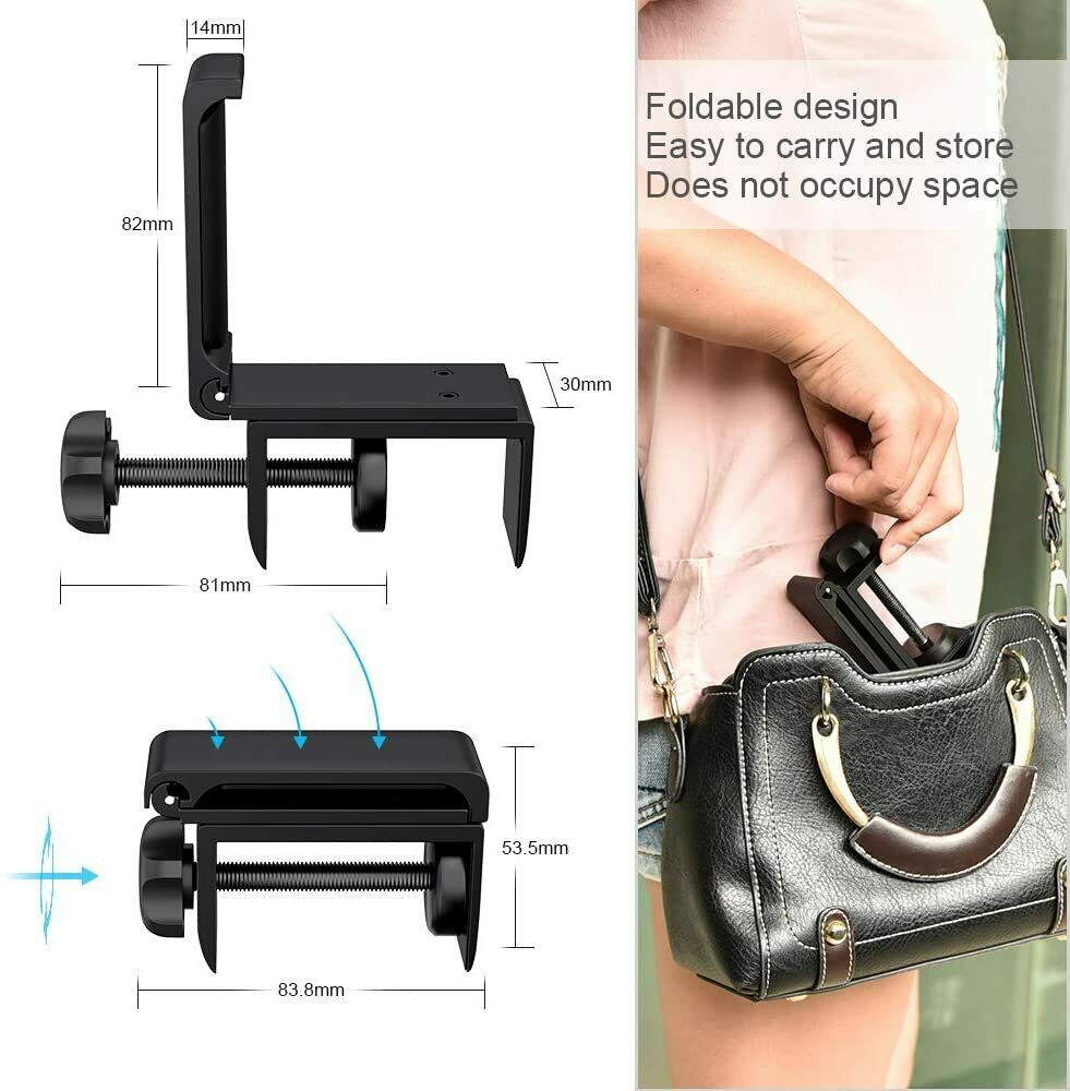 Kopfhörer Ständer, Universal Kopfhörerhalter Aluminium Headset Halterung Schwarz