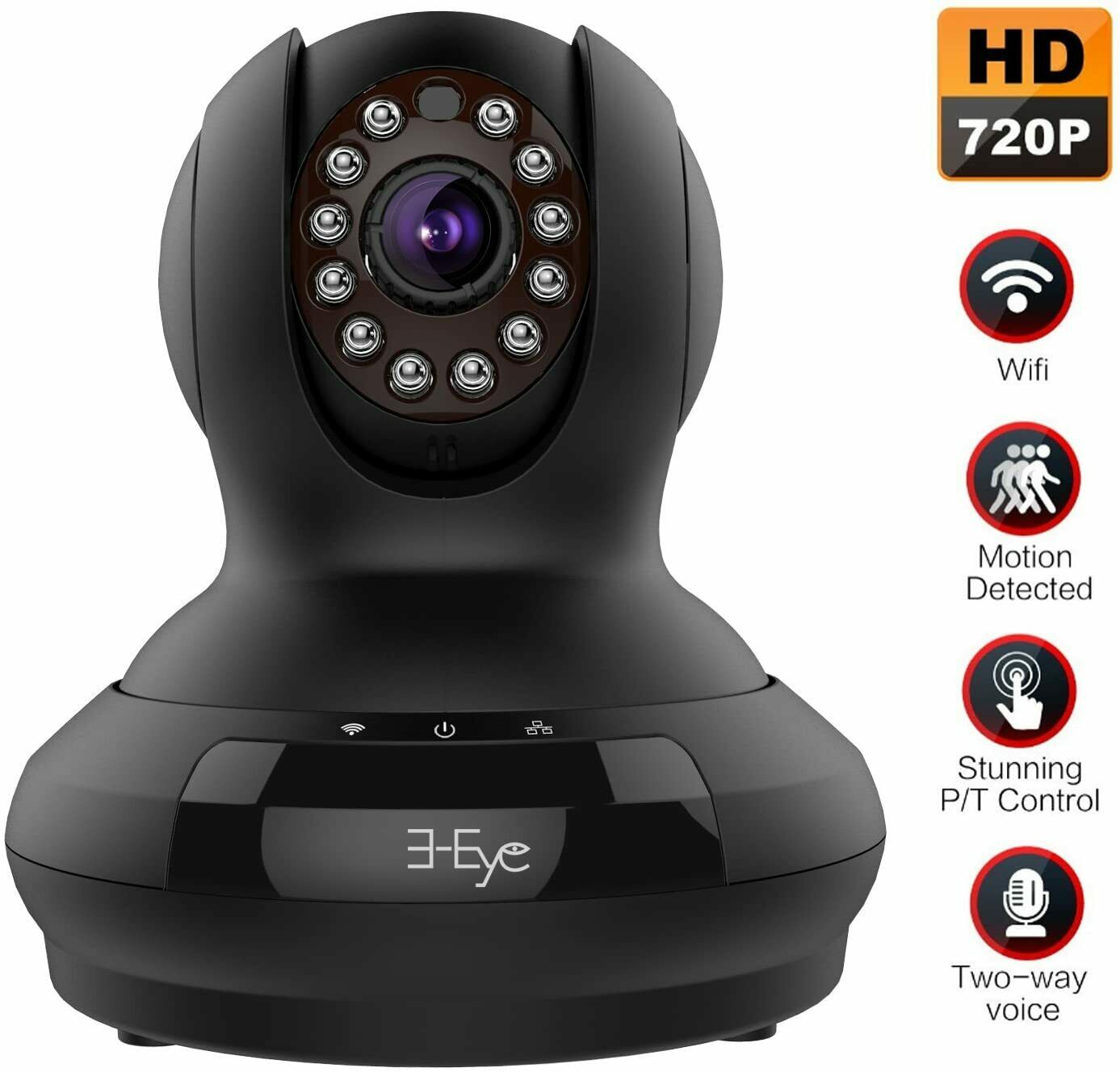 3-Eye Sparkle 1 H.264 Wireless, Wires Pan Surveillance Netzwerk IP Kamera HD