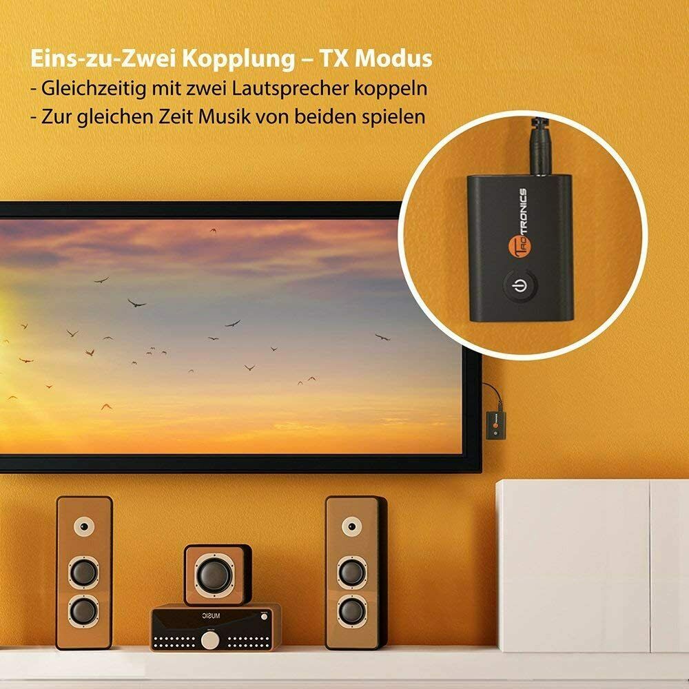 TaoTronics Bluetooth Audio 5.0 Transmitter Empfänger 2 in 1 sender / Receiver