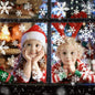 135 Stück Fensterdeko PVC Schneeflocken Fensterbilder Weihnachtssticker Weiß