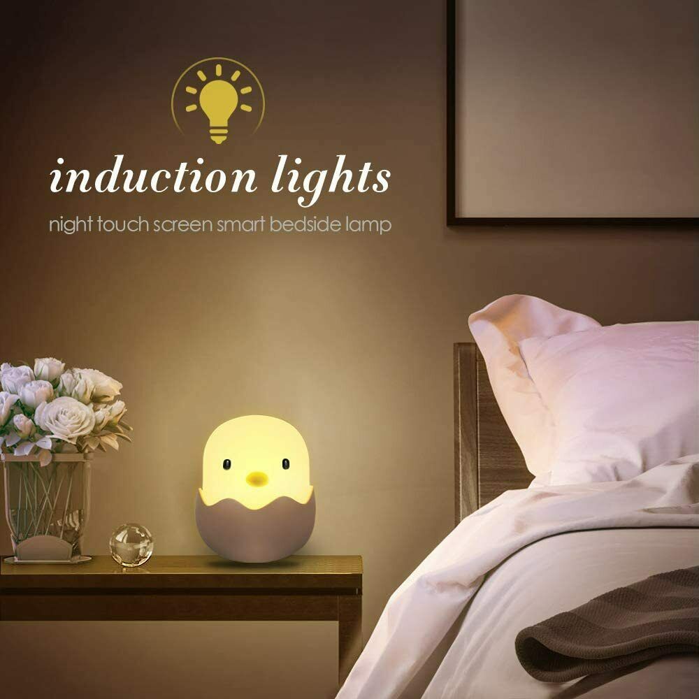 LED Nachtlicht Kinder, Silikon LED Nachtlampe Baby Nachtleuchte mit Touch