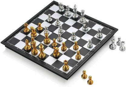 Königliches Schachspiel Schachbrett Chess Folding Magnetic Travel Chess Set