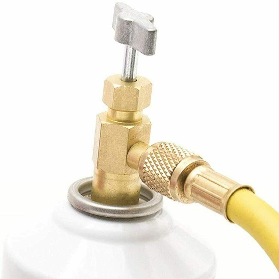 R134a A/C Kältemittel selbstdurchführend Dosenventil Flaschenöffner Adapter 1/4