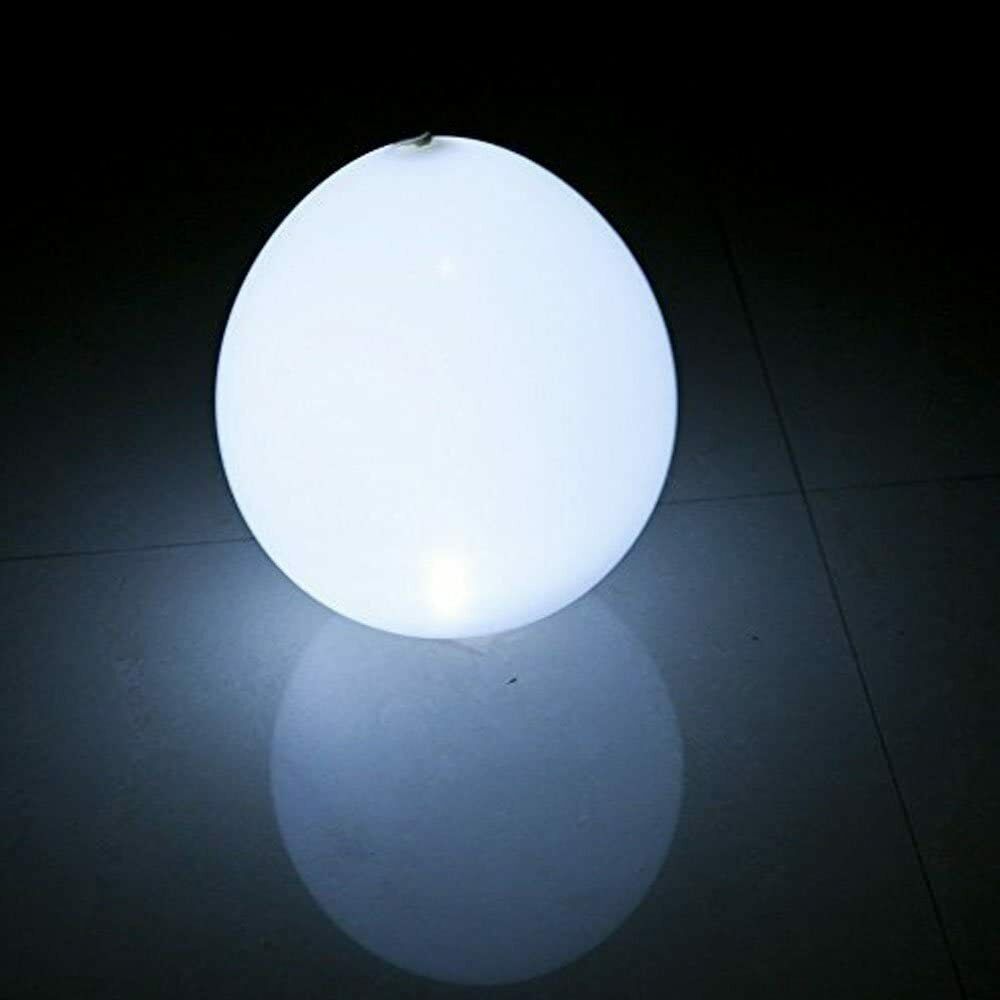 LED Luftballons Weiß, 40 Stücke Luftballons Hochzeit LED Leuchtende Luftballons