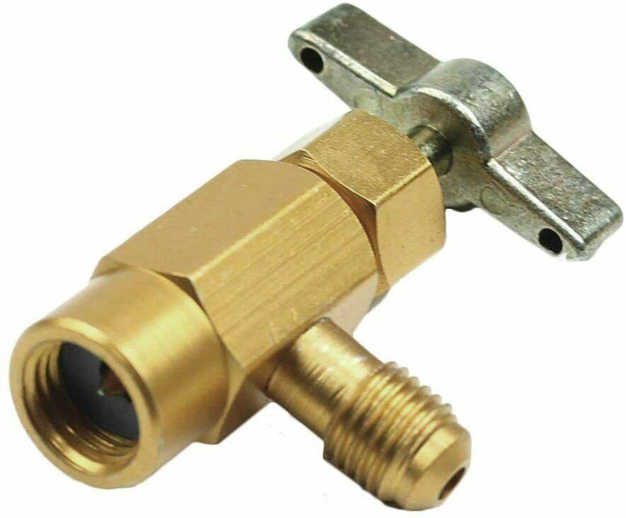 R134a A/C Kältemittel selbstdurchführend Dosenventil Flaschenöffner Adapter 1/4
