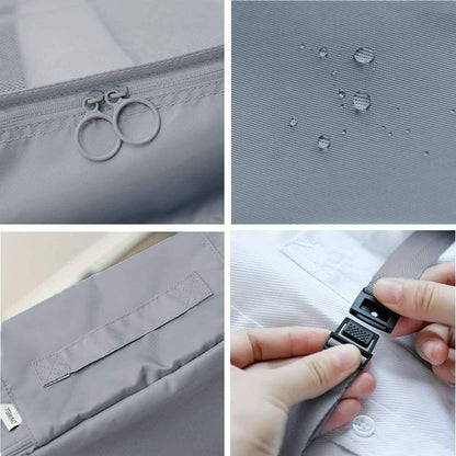 Packtaschen für Koffer 6-teilig Kleidertasche (Schwarzblau - 6er Set)