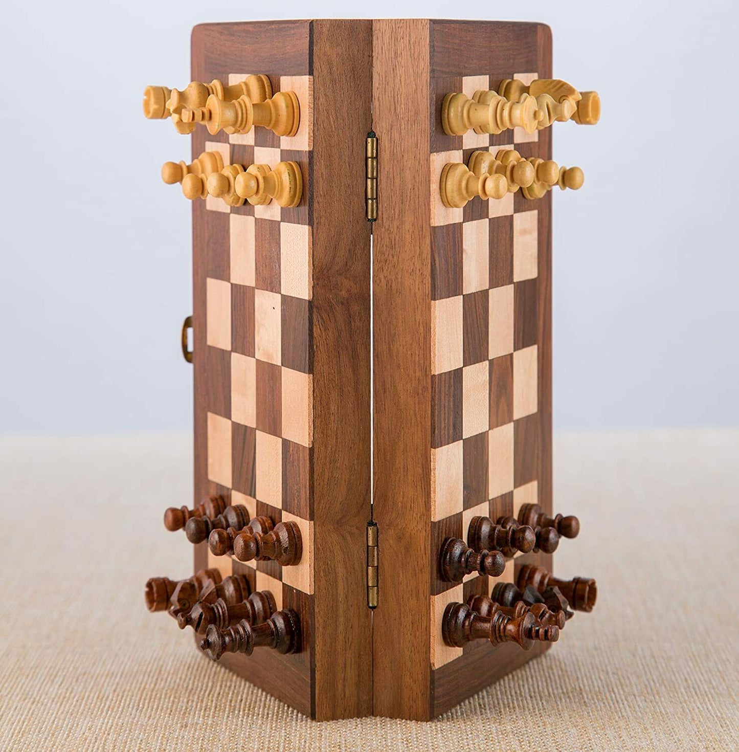 Königliches Schachspiel holz Schachbrett Folding Magnetic Travel holz Chess Set
