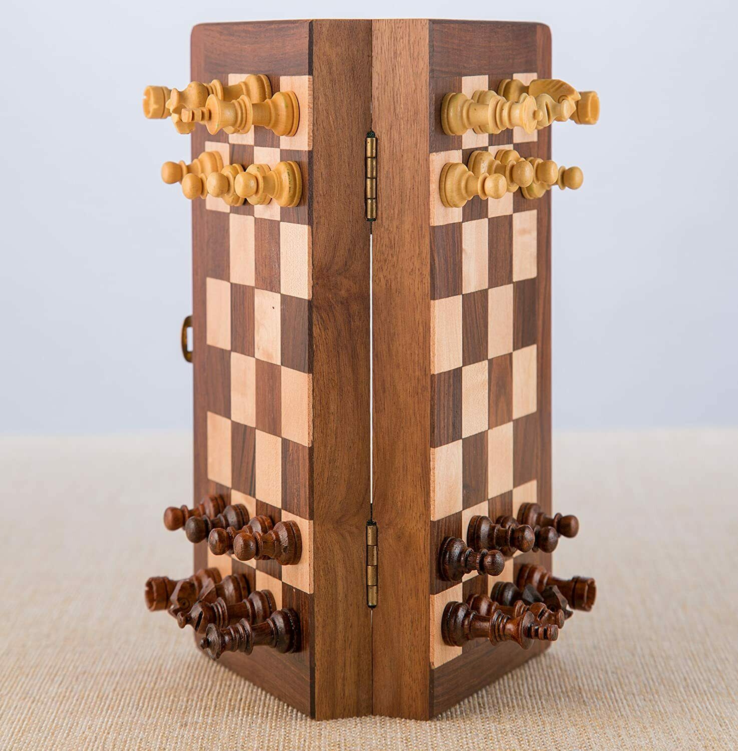 Königliches Schachspiel holz Schachbrett Folding Magnetic Travel holz Chess Set