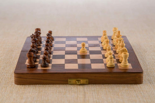 Königliches Schachspiel holz Schachbrett Folding Magnetic Travel holz Chess Set