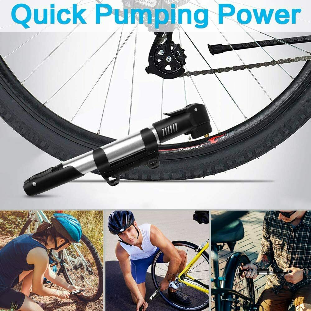 Synmixx Mini Fahrradpumpe Fahrrad Luftpumpe Für Fahrrad Max Druck 120 Psi/8 Bar