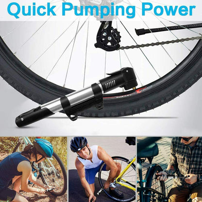 Synmixx Mini Fahrradpumpe Fahrrad Luftpumpe Für Fahrrad Max Druck 120 Psi/8 Bar