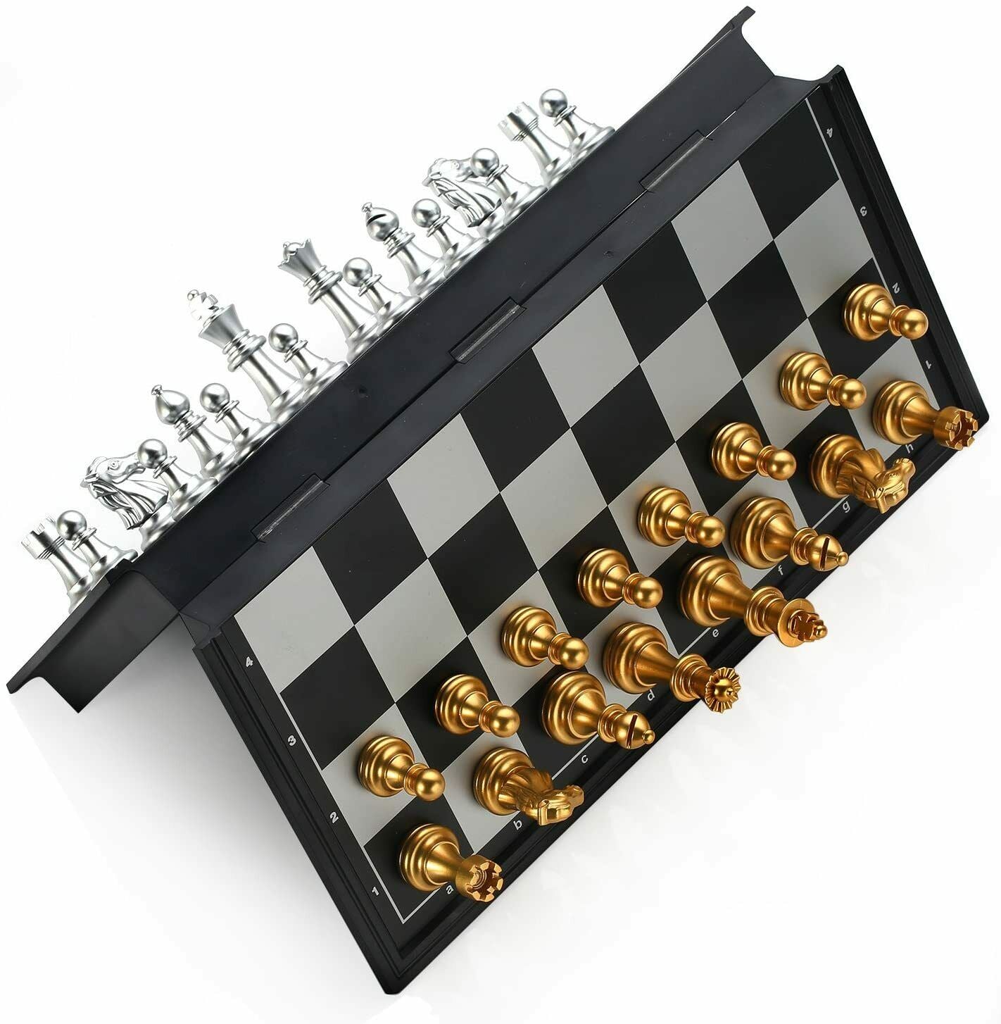 Königliches Schachspiel Schachbrett Chess Folding Magnetic Travel Chess Set